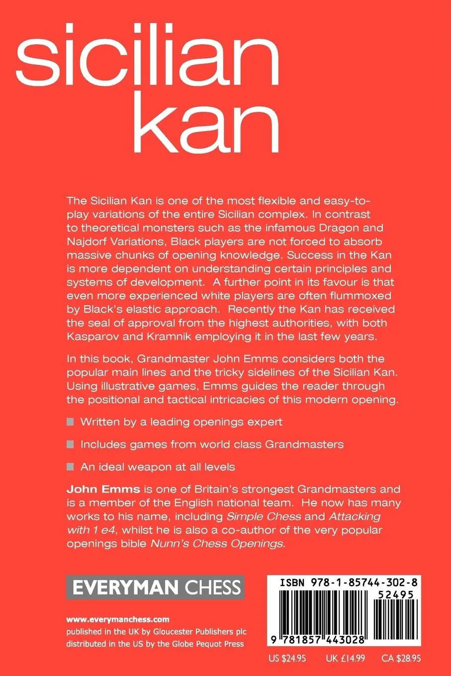 Rückseite: 9781857443028 | Sicilian Kan | John Emms | Taschenbuch | Kartoniert / Broschiert