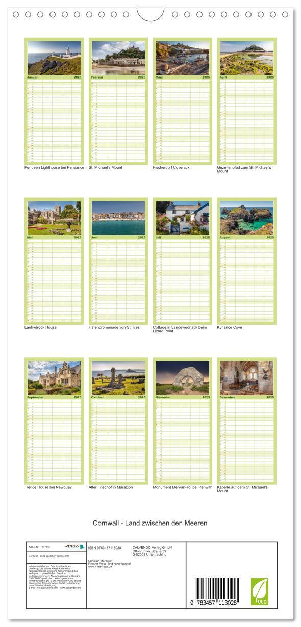 Bild: 9783457113028 | Familienplaner 2025 - Cornwall - Land zwischen den Meeren mit 5...