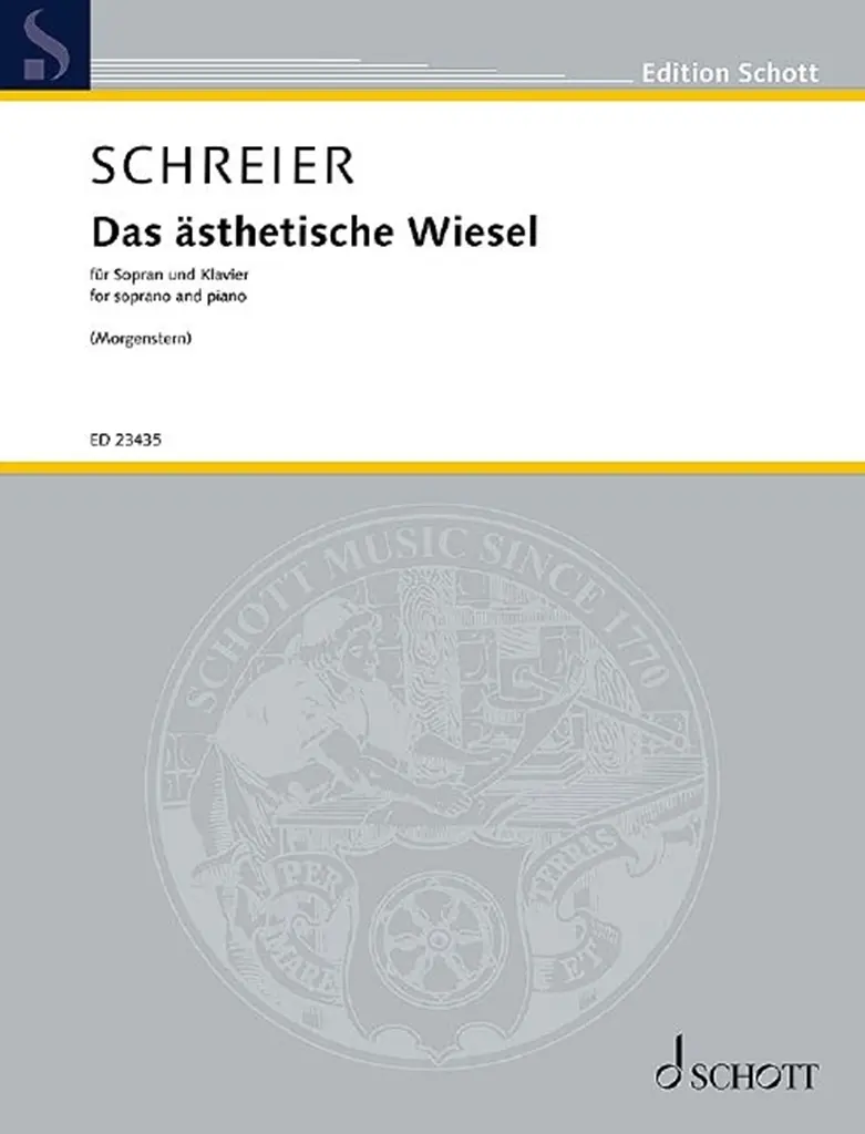 Cover: 9790001213028 | Das ästhetische Wiesel | based on a poem by Christian Morgenstern