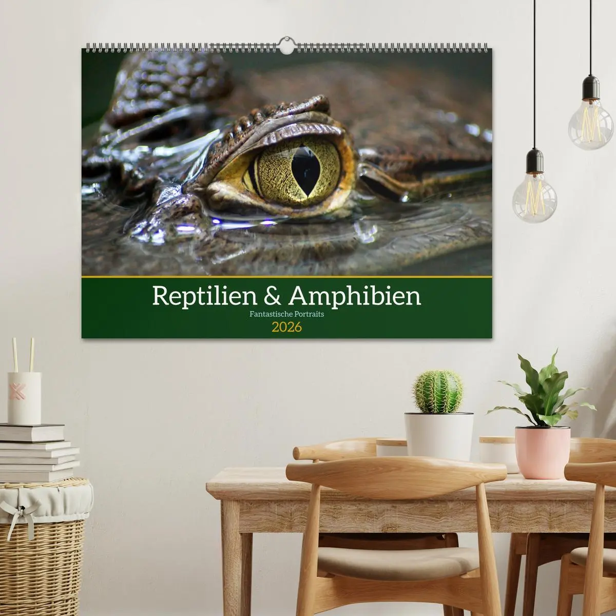 Bild: 9783457583128 | Reptilien &amp; Amphibien Portraits (Wandkalender 2026 DIN A2 quer),...