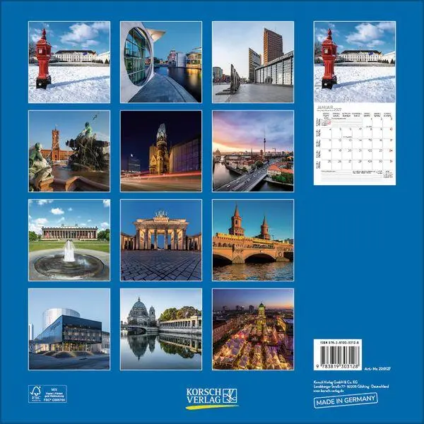 Bild: 9783819303128 | Berlin 2027 | Broschürenkalender mit Ferienterminen | Verlag Korsch