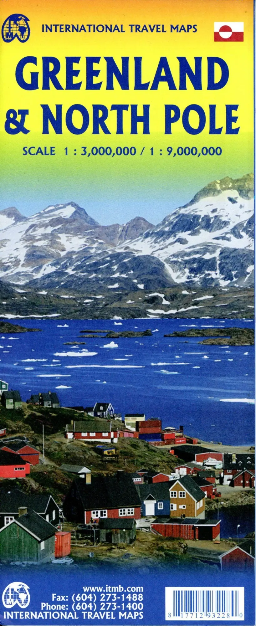 Cover: 9781771293228 | Greenland | Touristische Karte Grönland 1:3000000 | (Land-)Karte