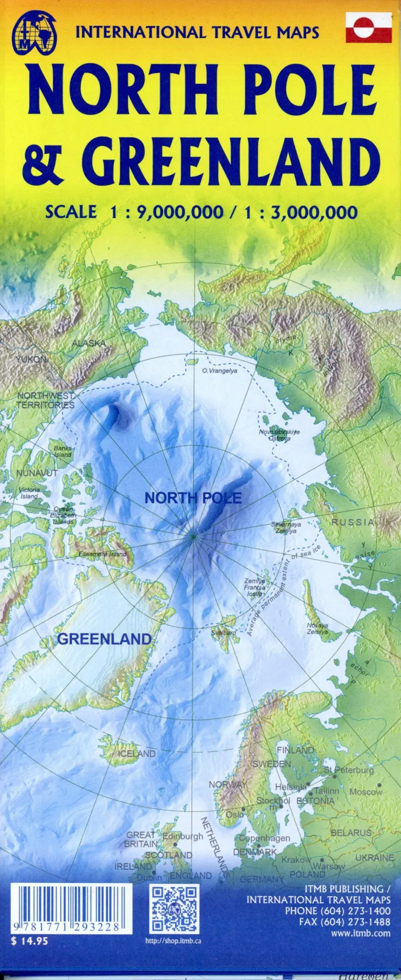 Bild: 9781771293228 | Greenland | Touristische Karte Grönland 1:3000000 | (Land-)Karte