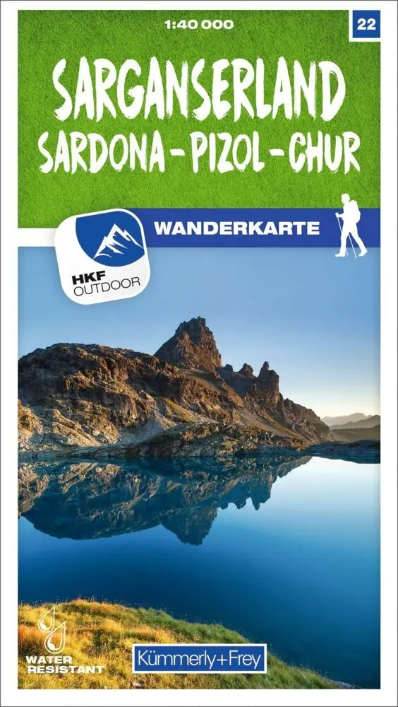 Cover: 9783259023228 | Kümmerly+Frey Wanderkarte 22 Sarganserland 1:40.000 | (Land-)Karte