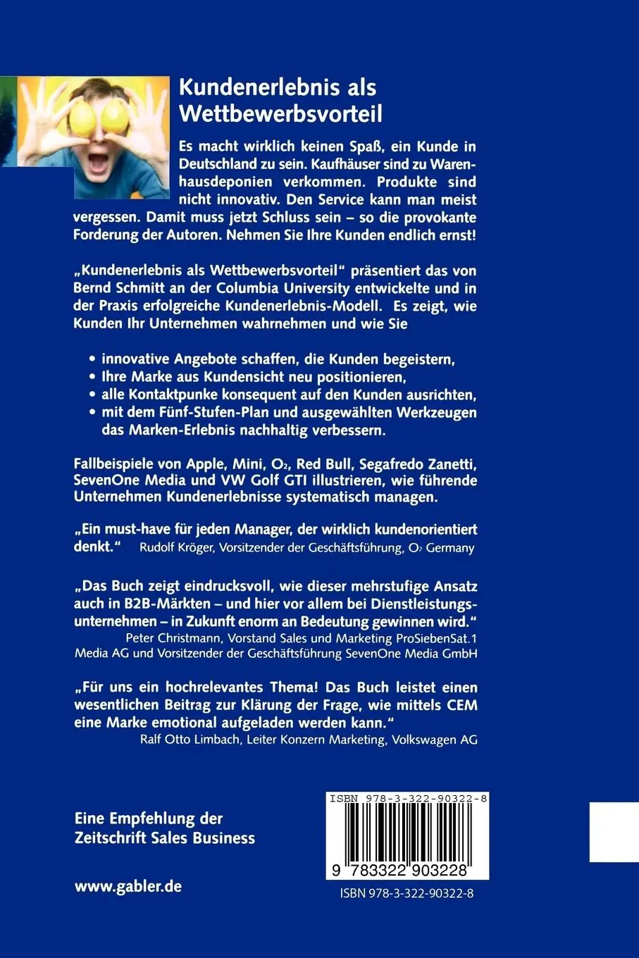 Rückseite: 9783322903228 | Kundenerlebnis als Wettbewerbsvorteil | Marc Mangold (u. a.) | Buch