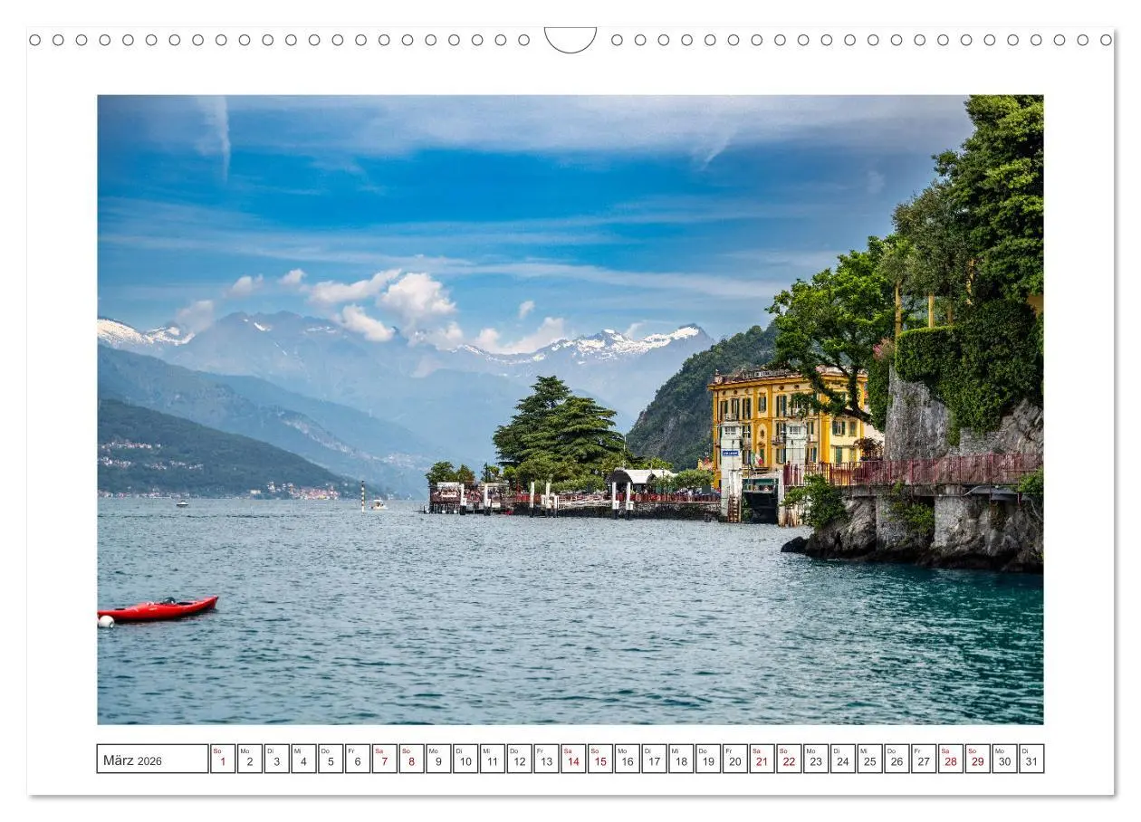 Bild: 9783457333228 | Traumziele am Comer See (Wandkalender 2026 DIN A3 quer), CALVENDO...