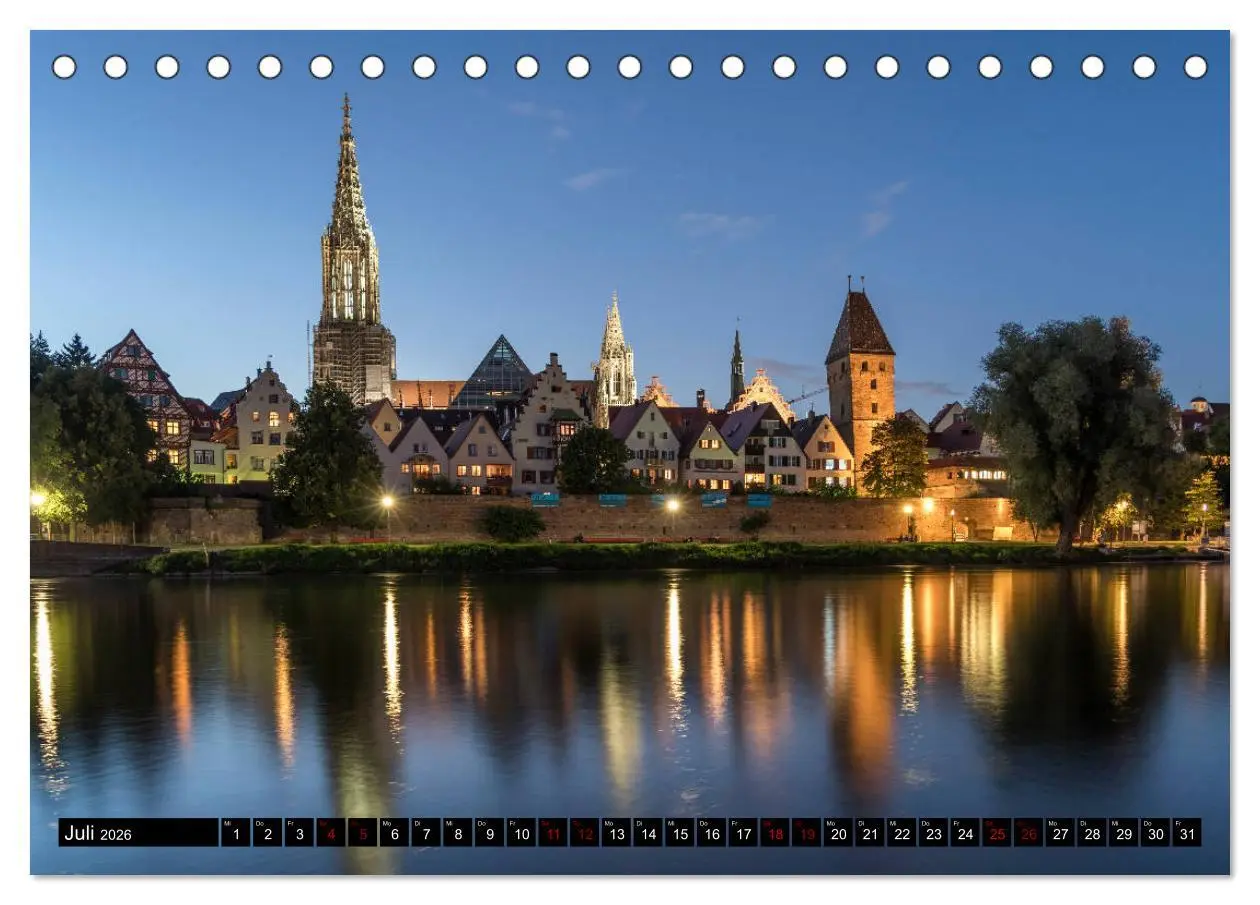 Bild: 9783457883228 | Ulm (Tischkalender 2026 DIN A5 quer), CALVENDO Monatskalender | 2026