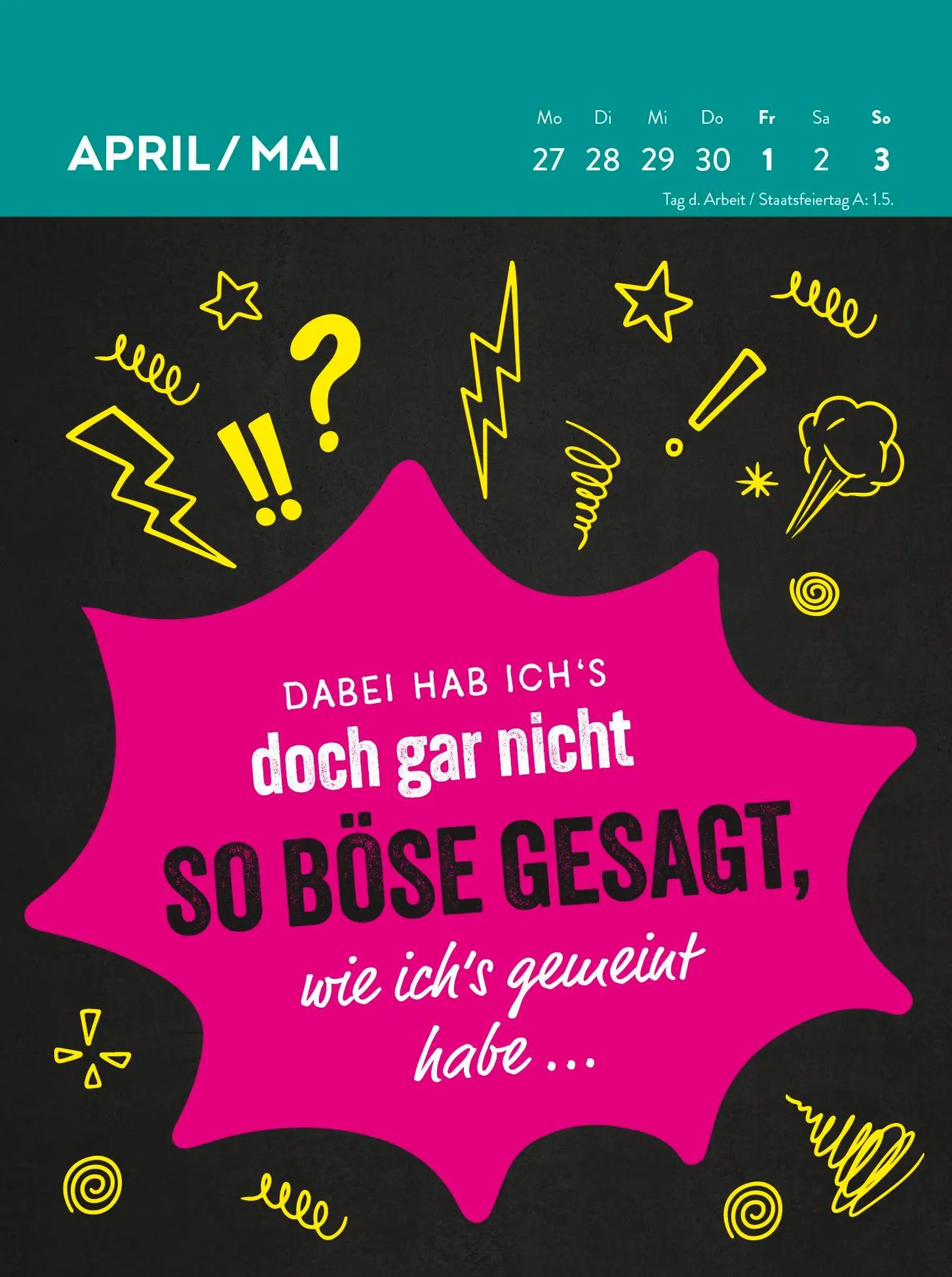 Bild: 4036442013328 | Wochenkalender 2026: Emotional bin ich heute ganz nah am...