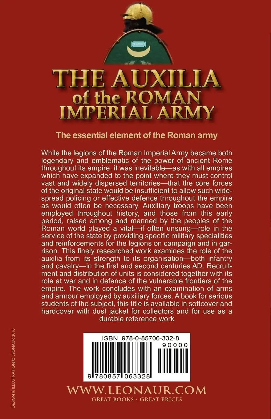 Rückseite: 9780857063328 | The Auxilia of the Roman Imperial Army | G. L. Cheesman | Taschenbuch