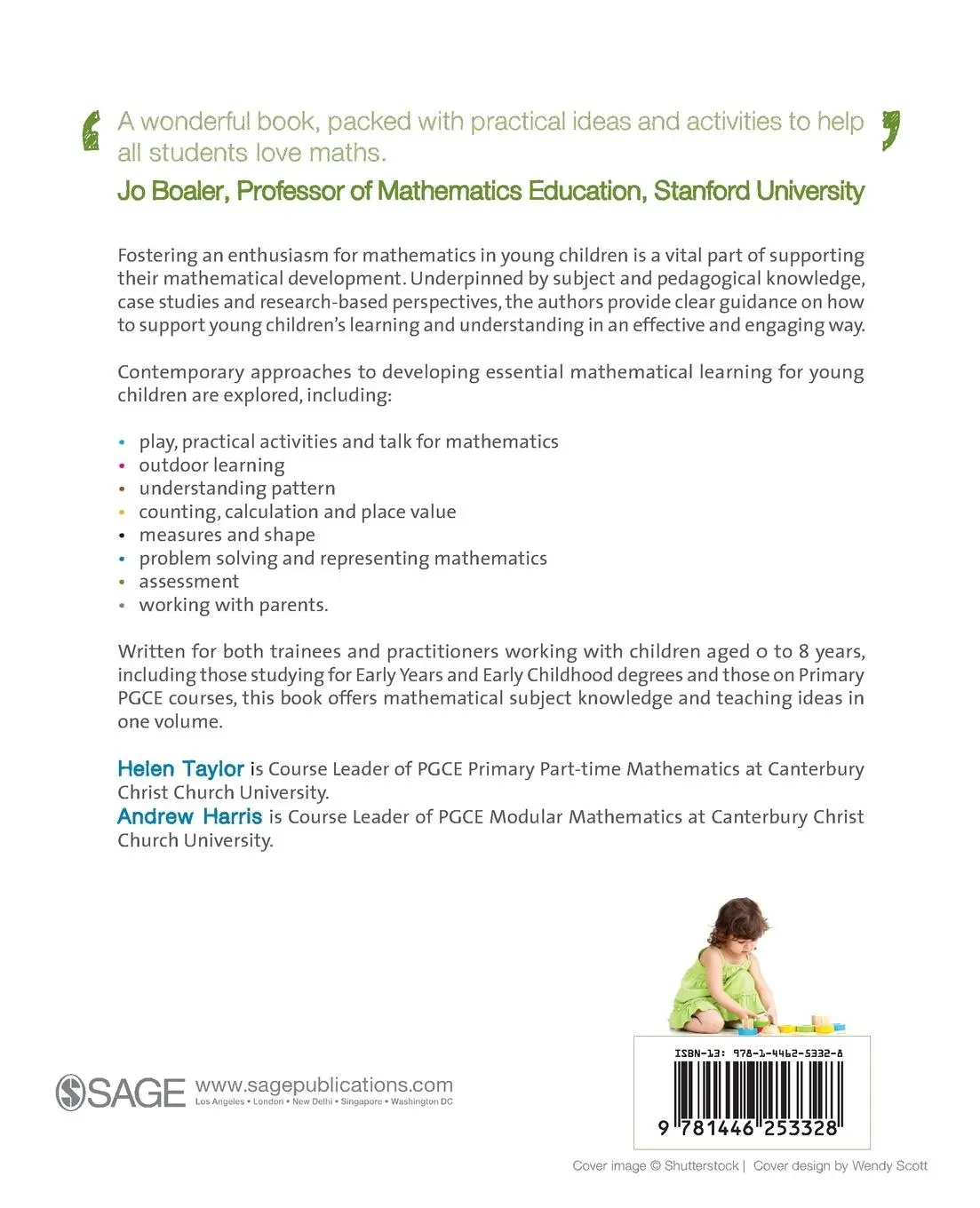 Rückseite: 9781446253328 | Learning and Teaching Mathematics 0-8 | Helen Taylor (u. a.) | Buch