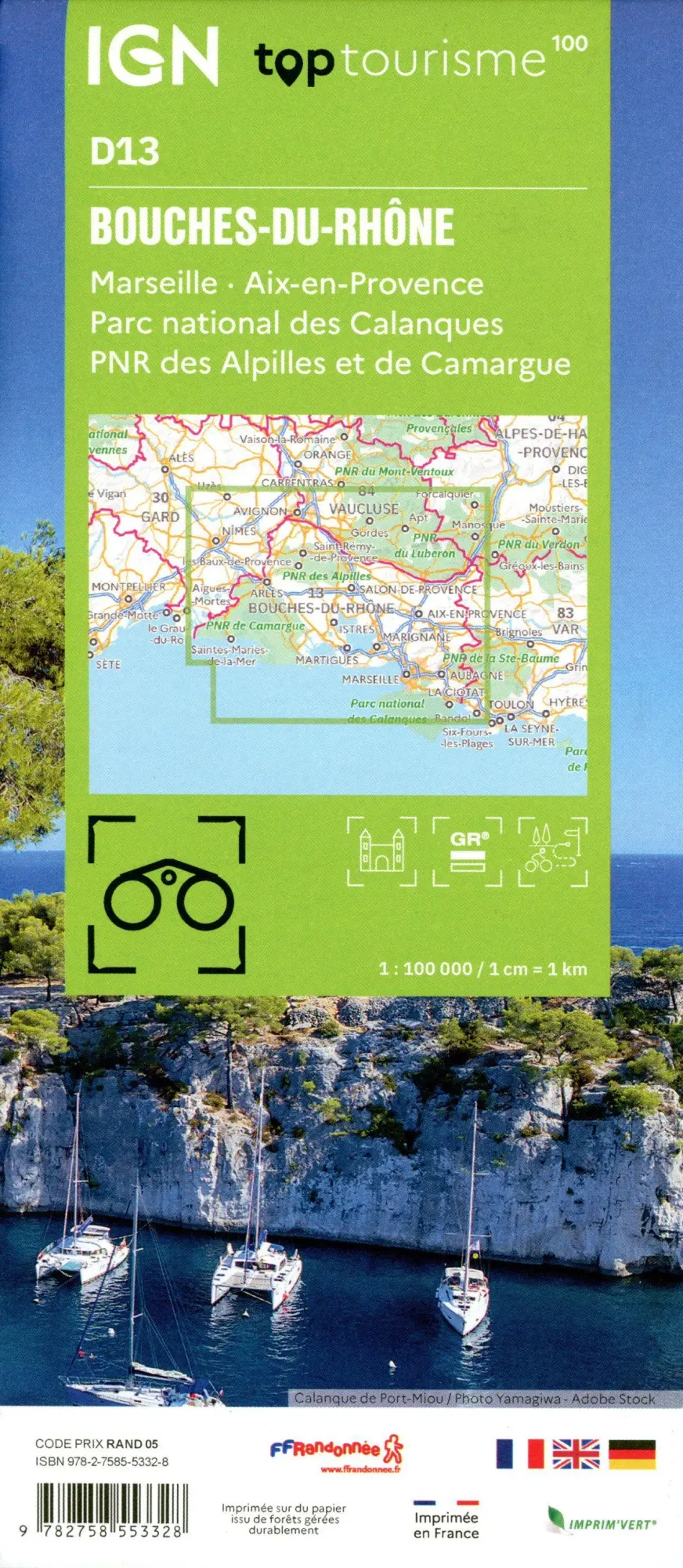 Bild: 9782758553328 | 13 Bouches du Rhône | 1:100000 | (Land-)Karte | Französisch | 2024