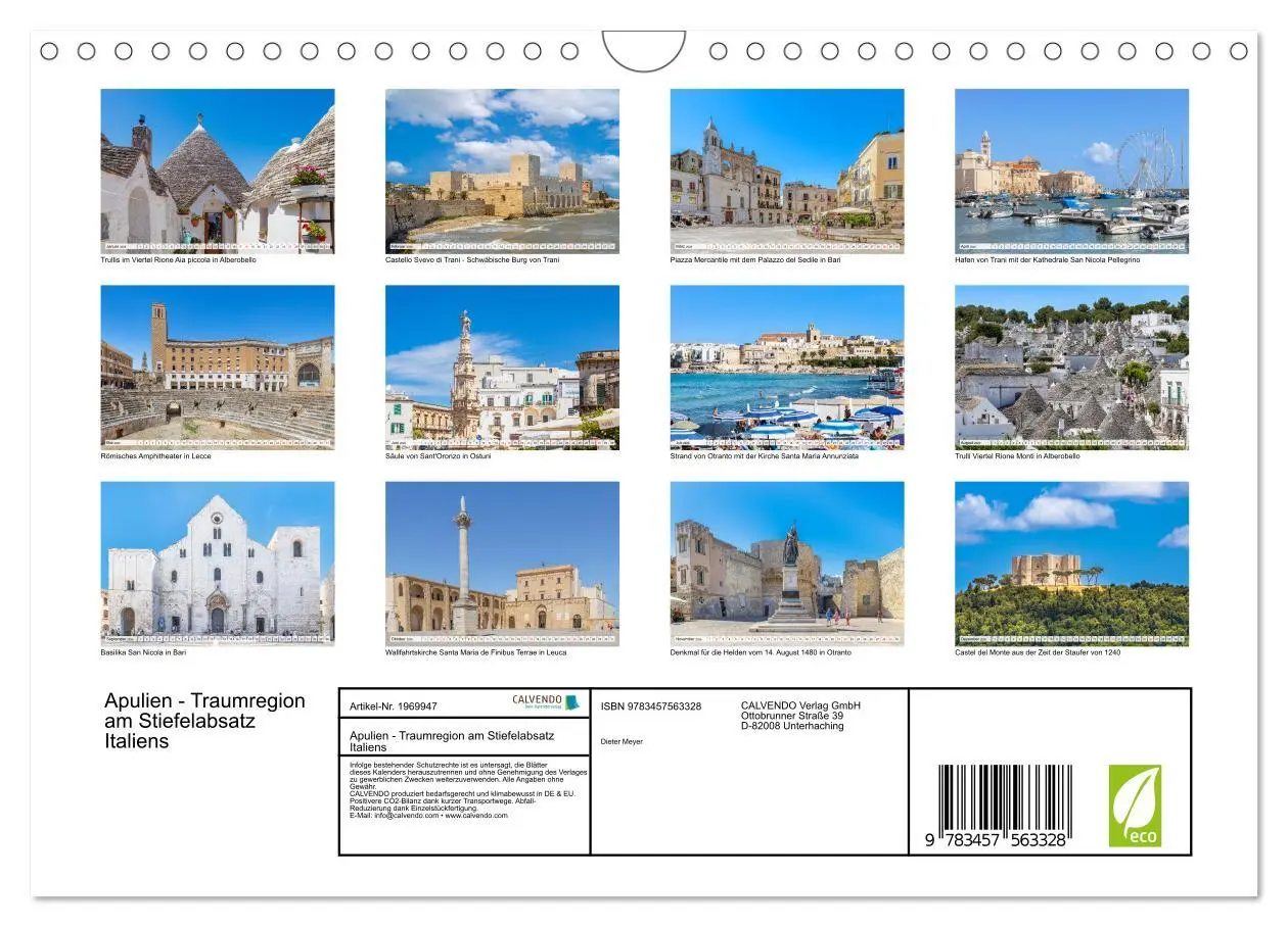 Bild: 9783457563328 | Apulien - Traumregion am Stiefelabsatz Italiens (Wandkalender 2026...