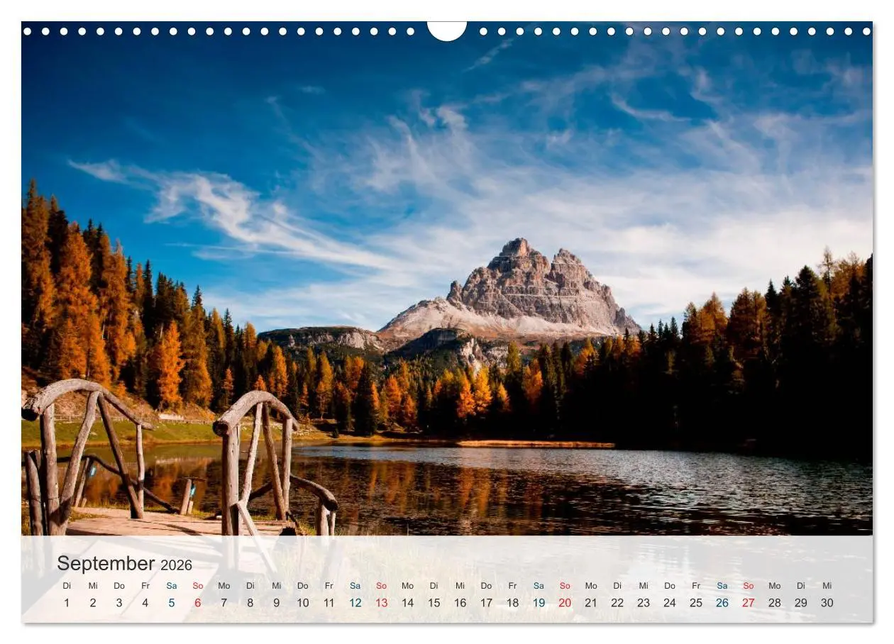 Bild: 9783516033328 | Dolomiten - Rundreise um Drei Zinnen (Wandkalender 2026 DIN A3...