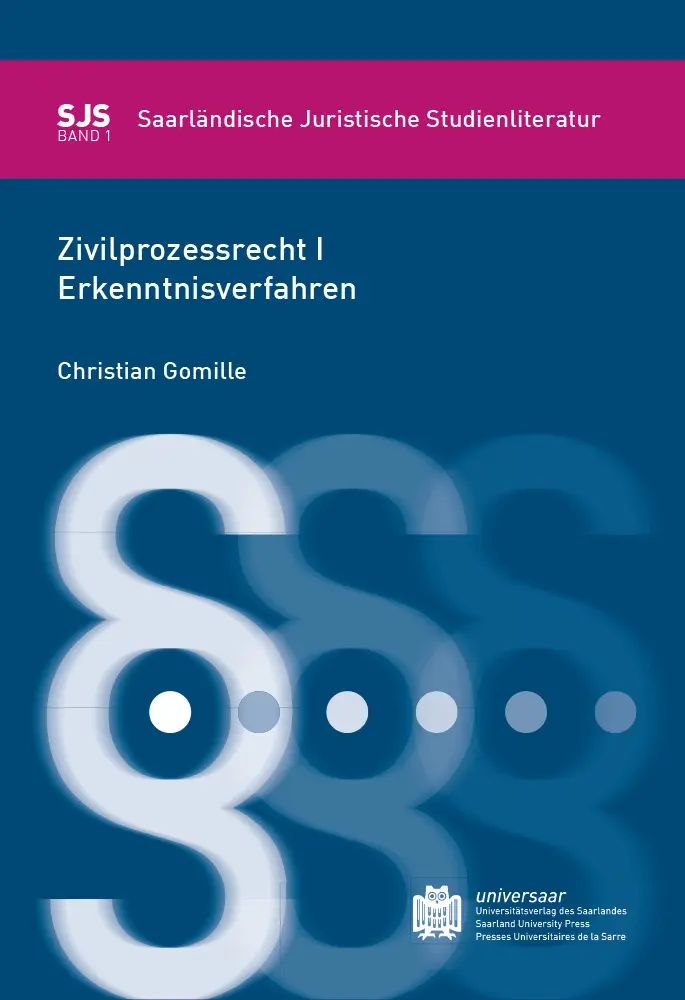 Cover: 9783862233328 | Zivilprozessrecht 1 | Erkenntnisverfahren | Christian Gomille | Buch