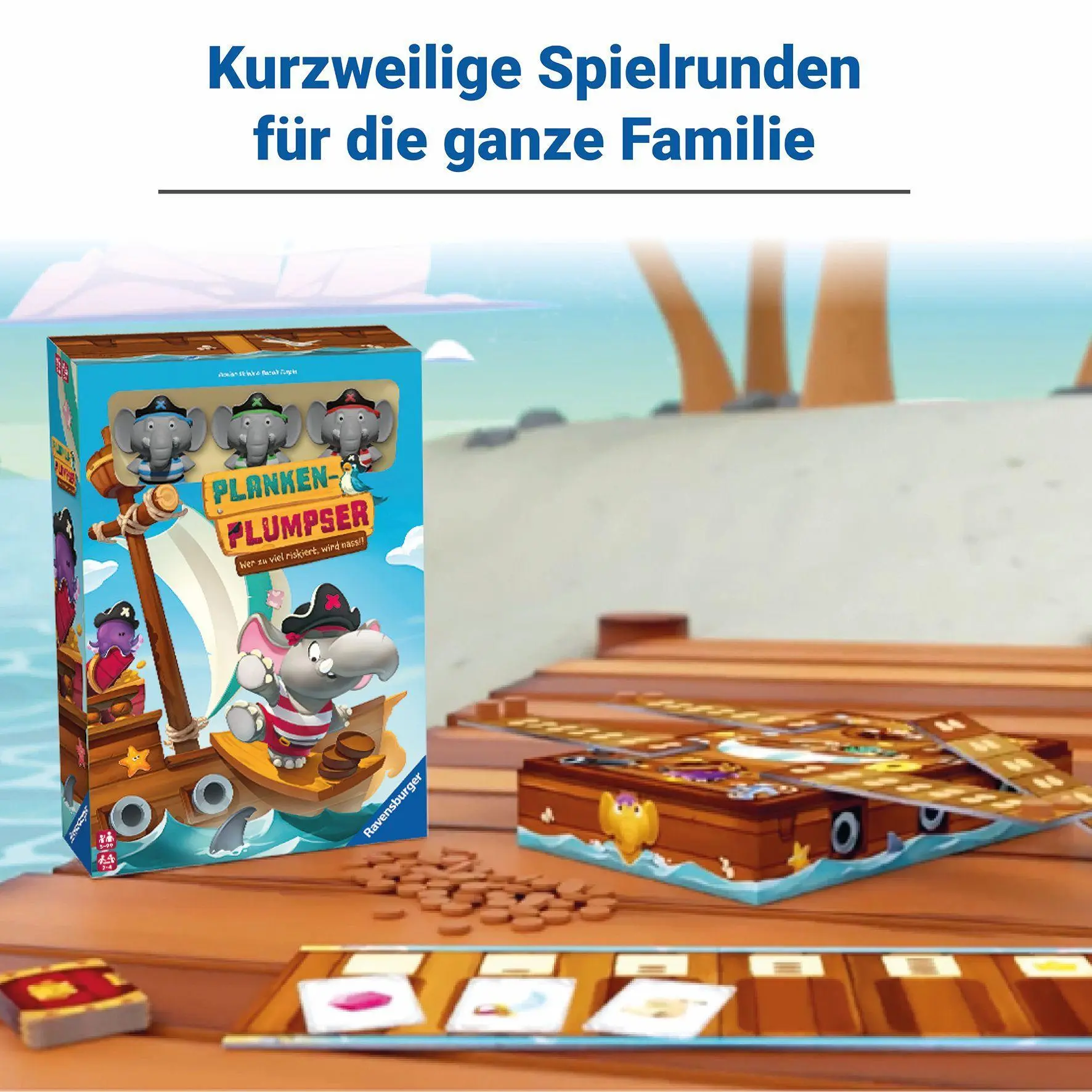 Bild: 4005556223428 | Planken-Plumpser - Kinderspiel ab 5 Jahre | Florian Sirieix (u. a.)