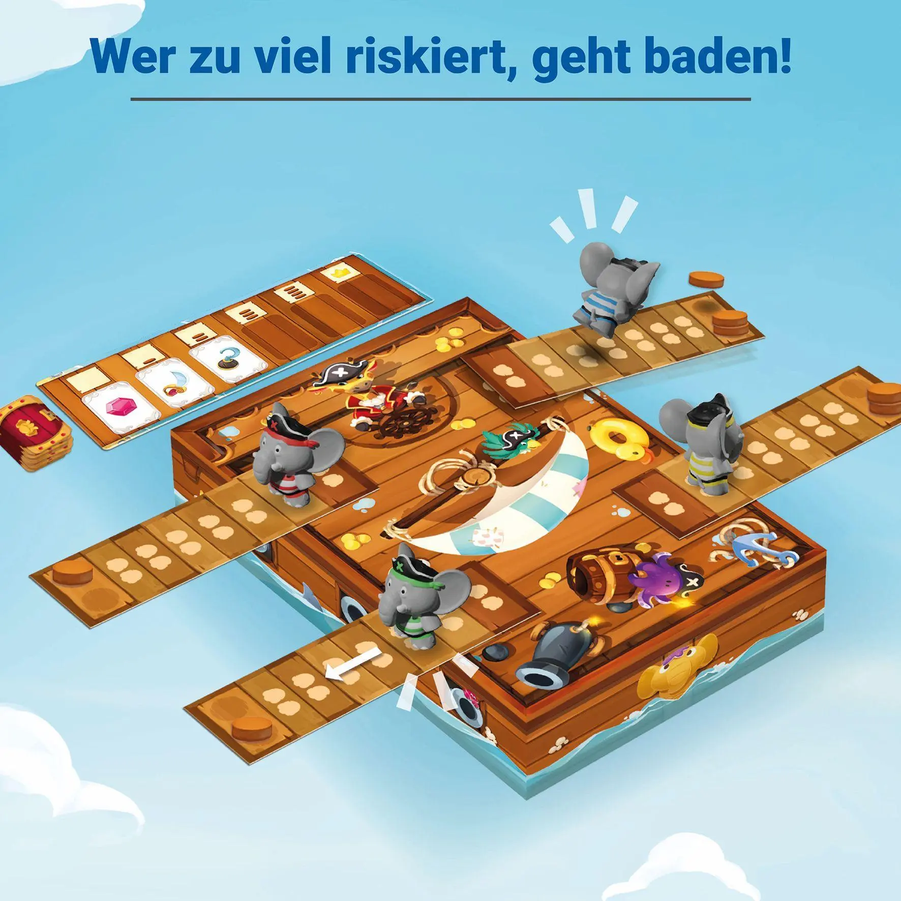 Bild: 4005556223428 | Planken-Plumpser - Kinderspiel ab 5 Jahre | Florian Sirieix (u. a.)