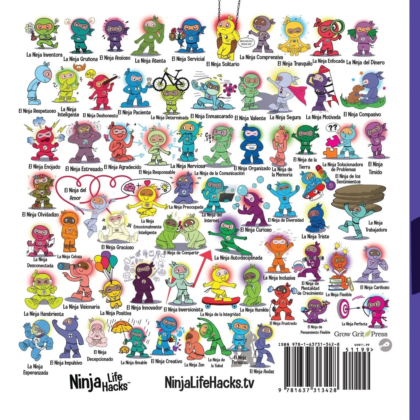 Rückseite: 9781637313428 | El Ninja Valiente | Un libro para niños sobre el coraje | Mary Nhin