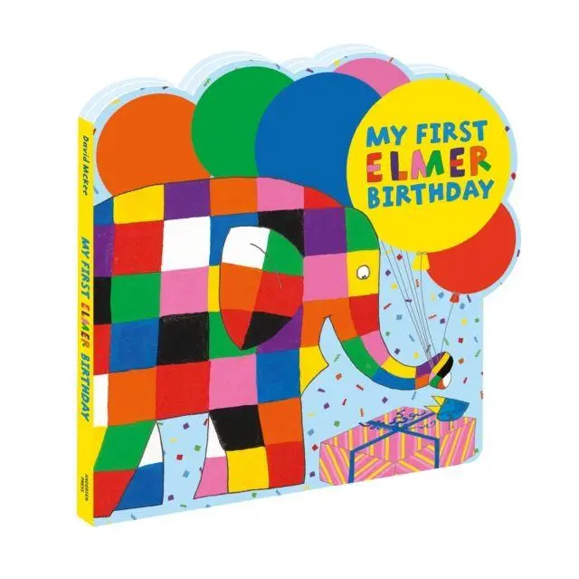 Cover: 9781839133428 | My First Elmer Birthday | Shaped board book | David McKee | Buch