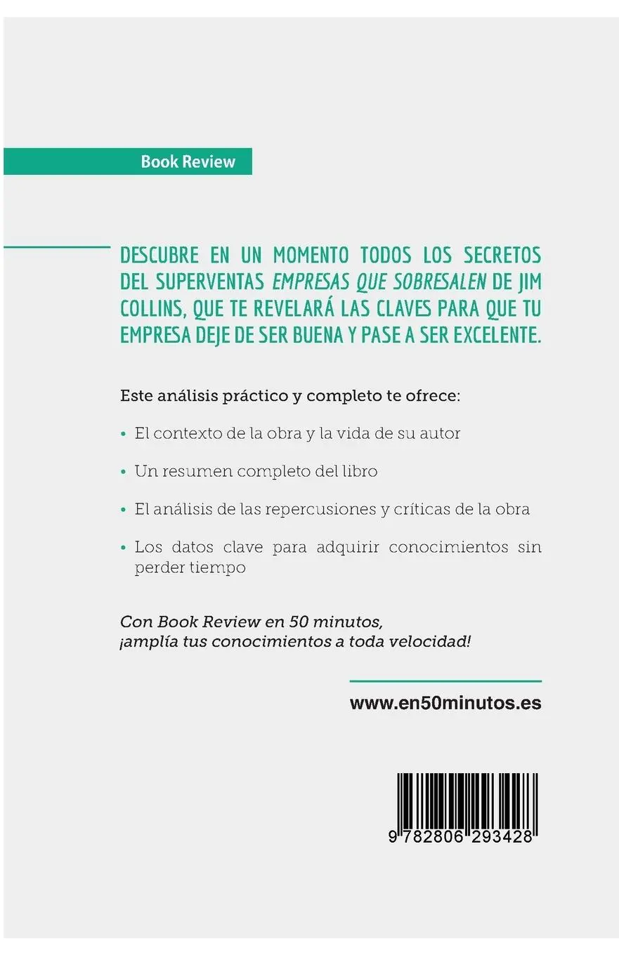 Rückseite: 9782806293428 | Empresas que sobresalen de Jim Collins (Análisis de la obra) | Buch