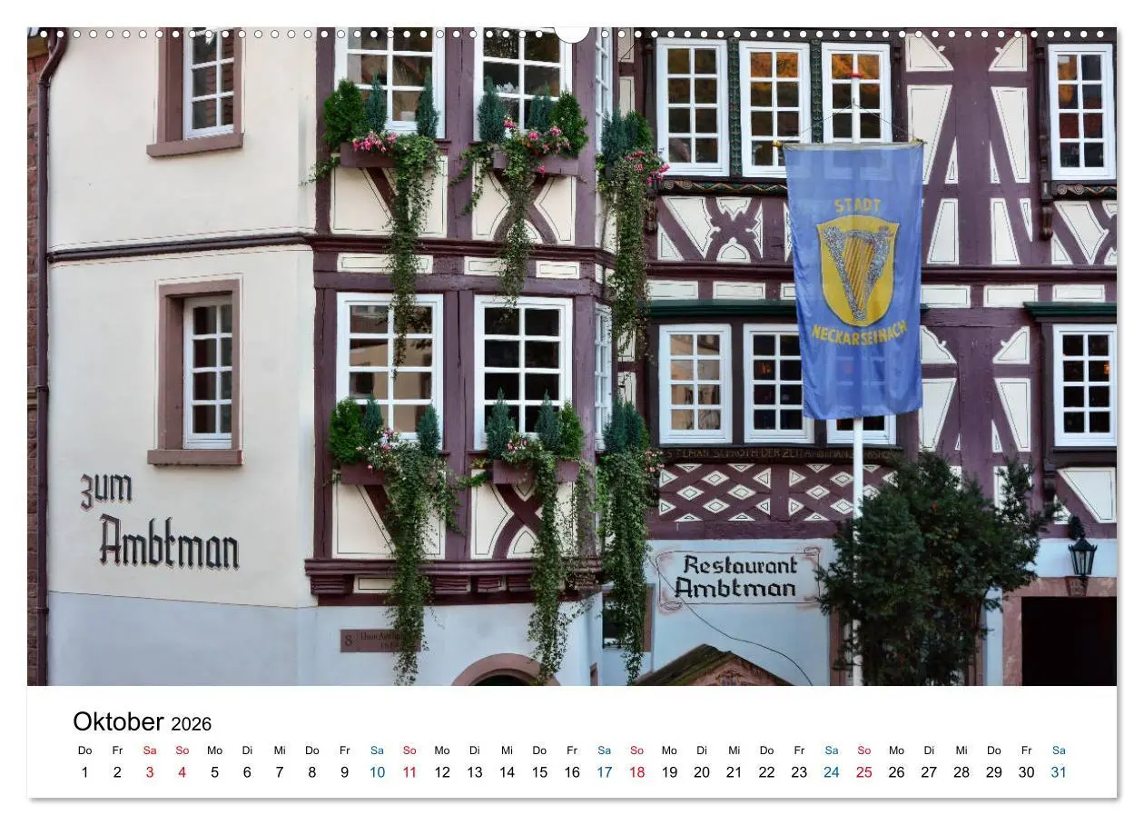 Bild: 9783457863428 | Odenwald - Impressionen (Wandkalender 2026 DIN A2 quer), CALVENDO...