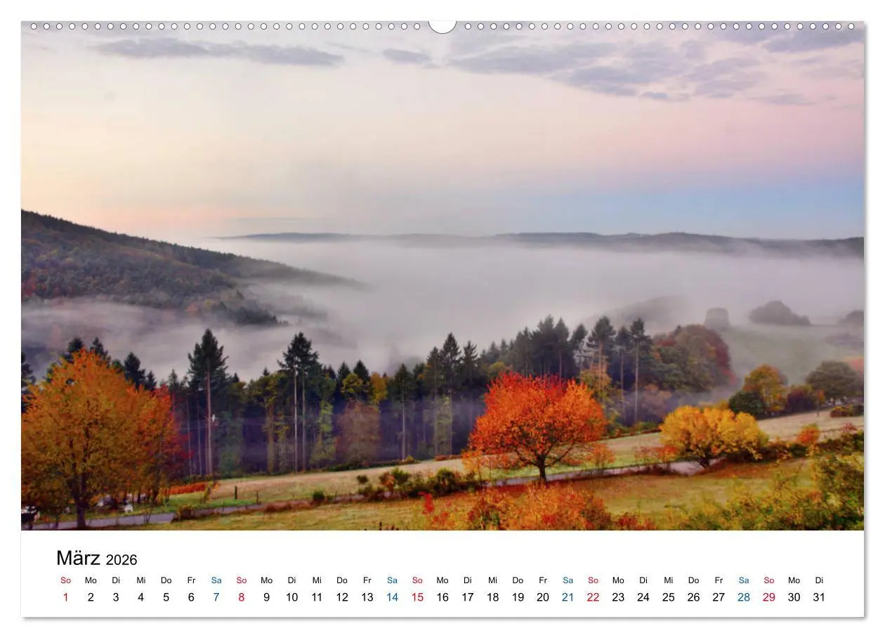 Bild: 9783457863428 | Odenwald - Impressionen (Wandkalender 2026 DIN A2 quer), CALVENDO...