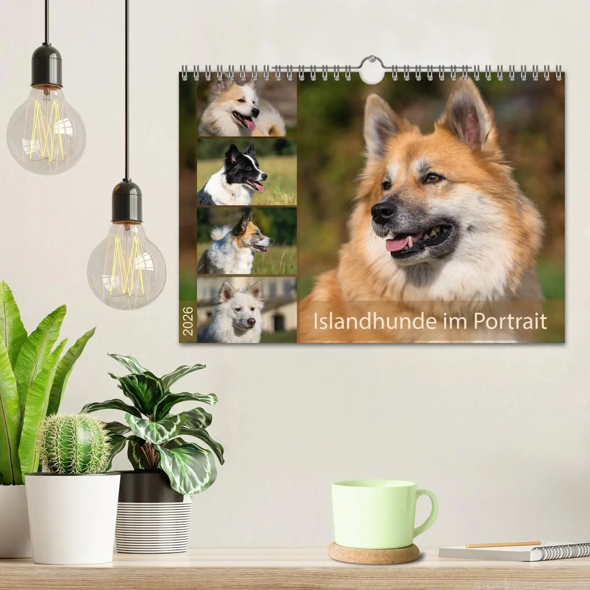 Bild: 9783457933428 | Islandhunde im Portrait (Wandkalender 2026 DIN A4 quer), CALVENDO...