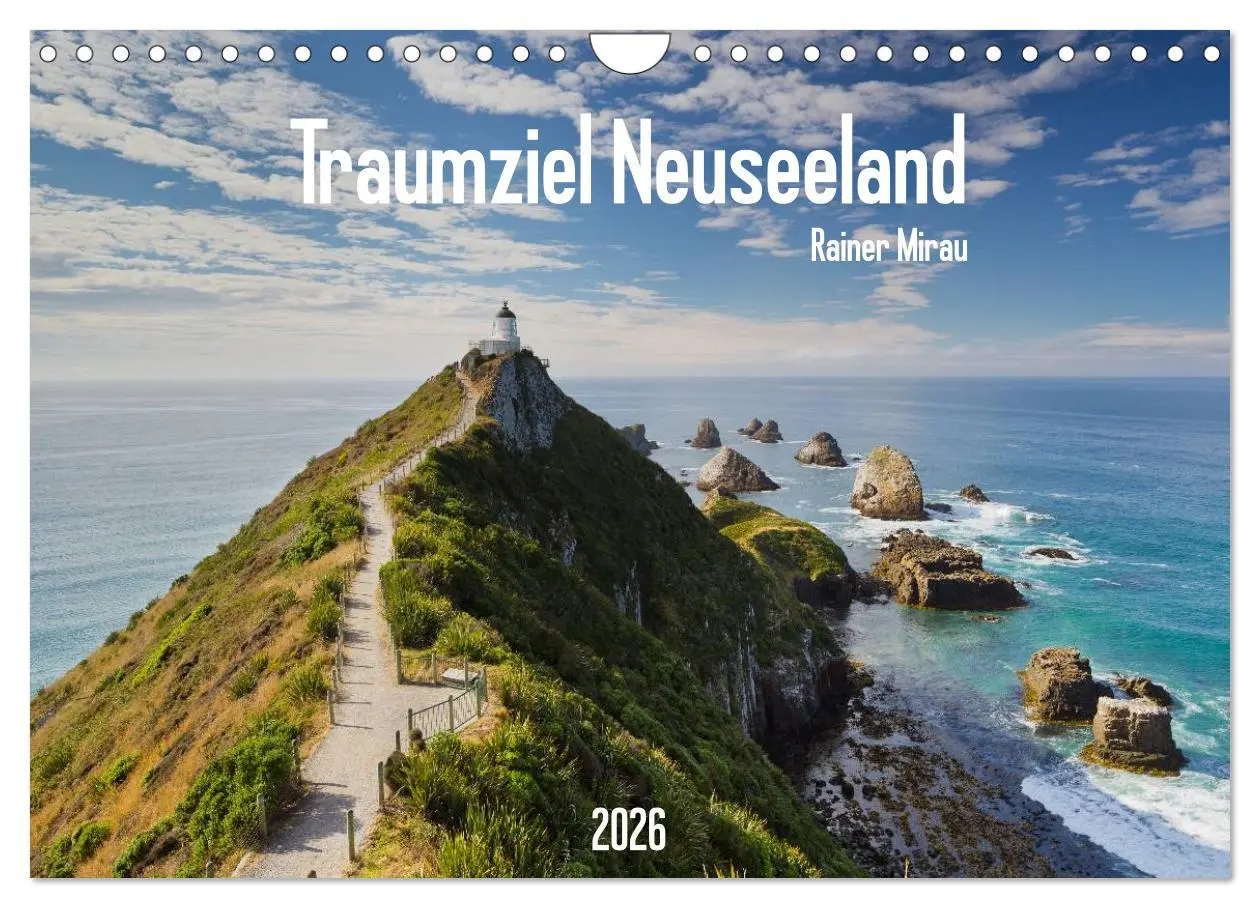 Cover: 9783516023428 | Traumziel Neuseeland 2026 (Wandkalender 2026 DIN A4 quer), CALVENDO...