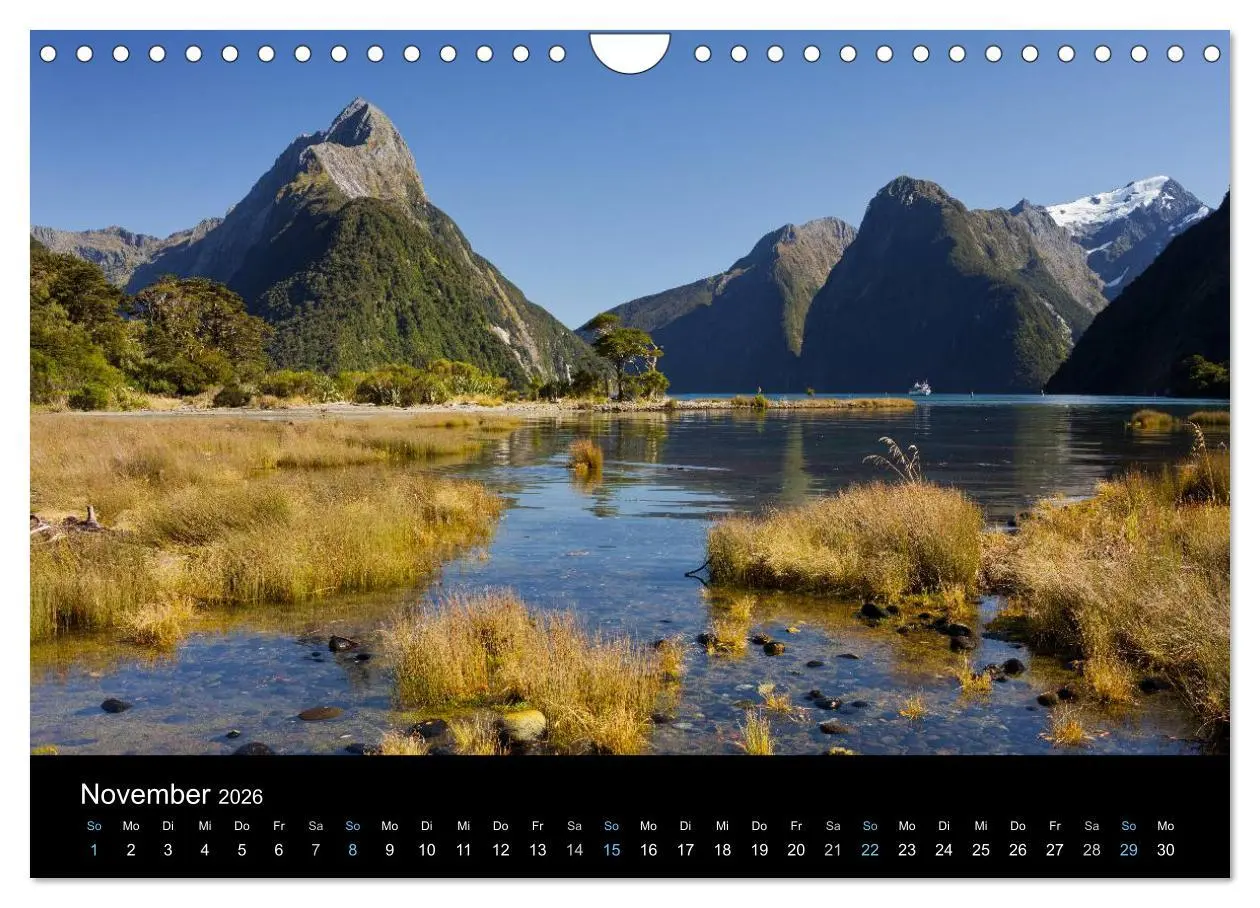 Bild: 9783516023428 | Traumziel Neuseeland 2026 (Wandkalender 2026 DIN A4 quer), CALVENDO...