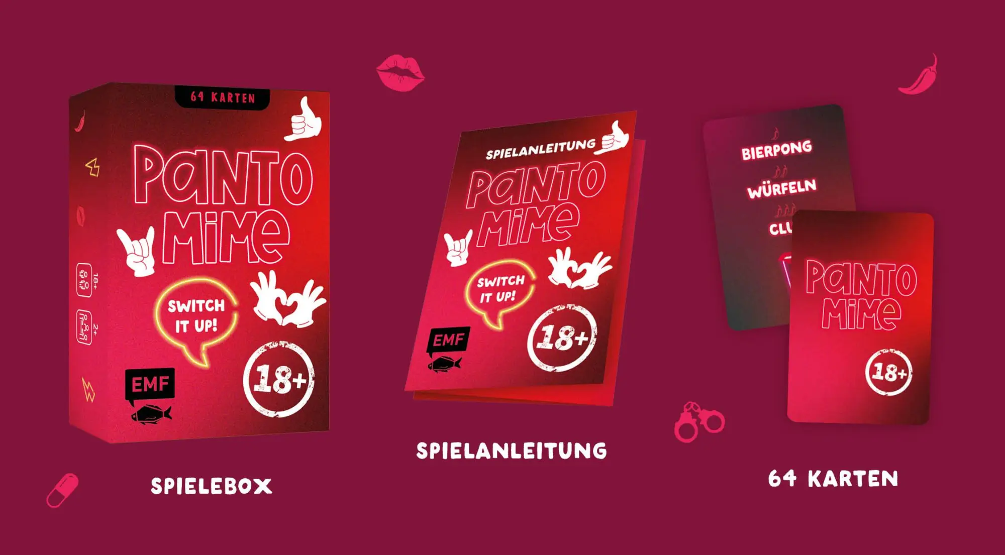 Bild: 4260478343528 | Kartenspiel: Pantomime - Switch it up! - Ü18 | Spiel | 64 S. | Deutsch