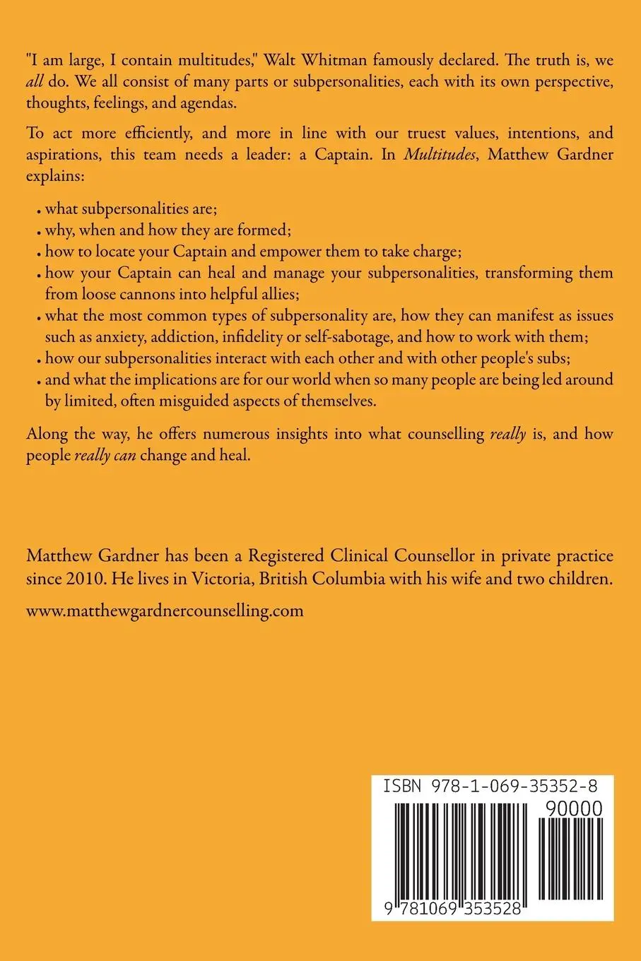 Rückseite: 9781069353528 | Multitudes | Pull Your Selves Together | Matthew Gardner | Taschenbuch