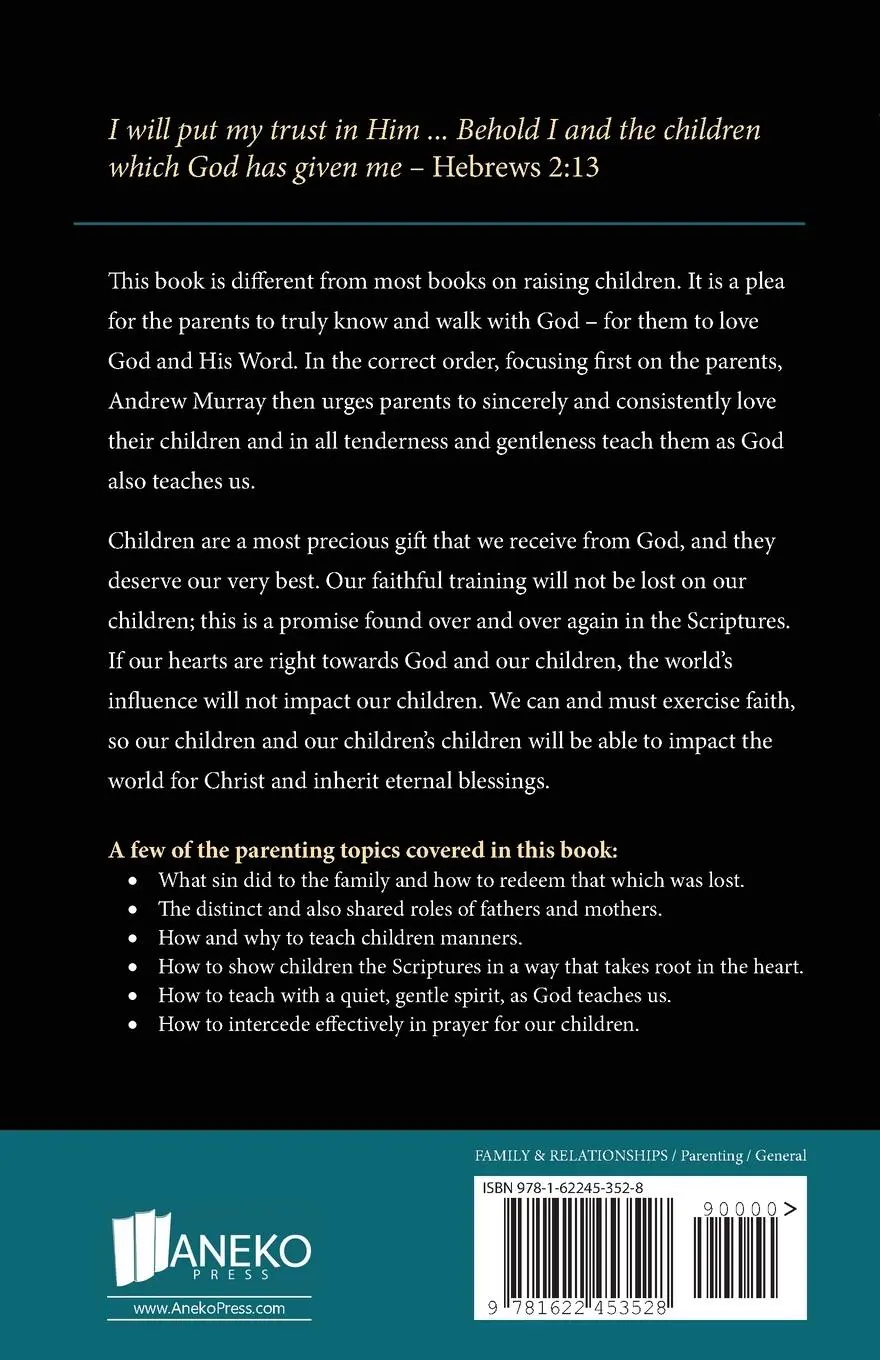 Rückseite: 9781622453528 | How to Raise Children for Christ | Andrew Murray | Taschenbuch | 2016