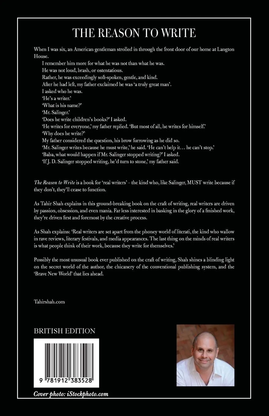 Rückseite: 9781912383528 | The Reason to Write | Tahir Shah | Taschenbuch | Paperback | Englisch