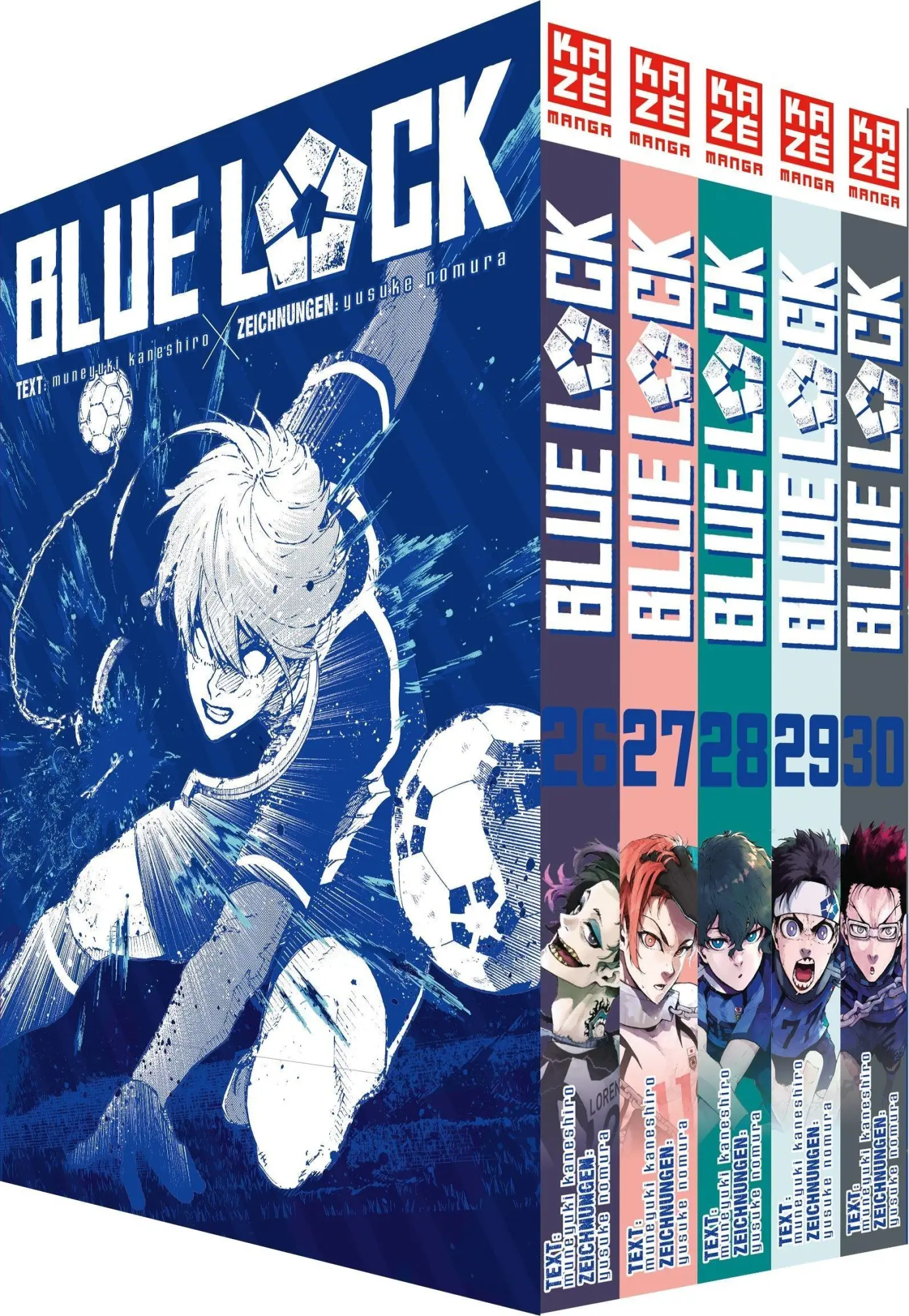 Cover: 9782832473528 | Blue Lock - Band 26-30 im Sammelschuber | Muneyuki Kaneshiro | Buch