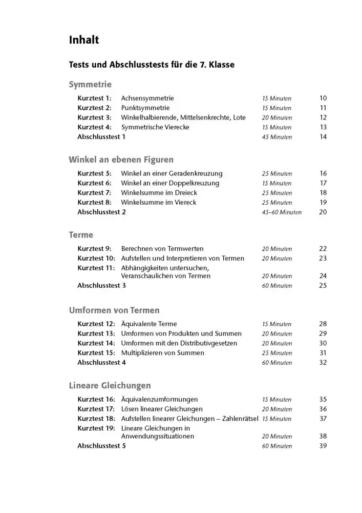 Bild: 9783129303528 | Fit in Test und Klassenarbeit - Mathematik 7./8. Klasse Gymnasium