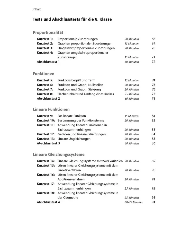 Bild: 9783129303528 | Fit in Test und Klassenarbeit - Mathematik 7./8. Klasse Gymnasium