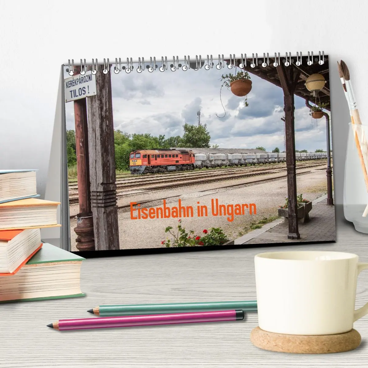 Bild: 9783457853528 | Eisenbahn in Ungarn (Tischkalender 2026 DIN A5 quer), CALVENDO...