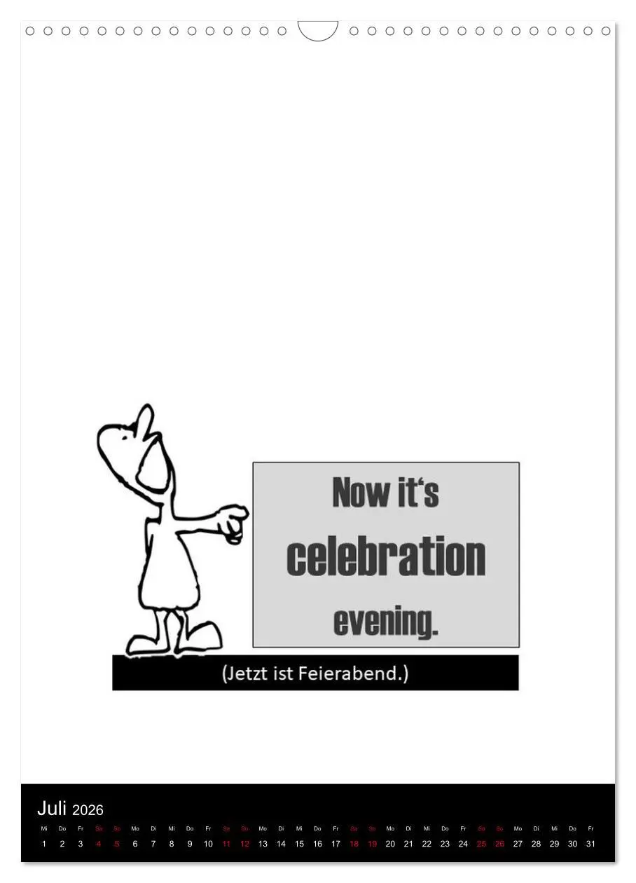 Bild: 9783516323528 | DENGLISCH durchs Jahr (Wandkalender 2026 DIN A3 hoch), CALVENDO...