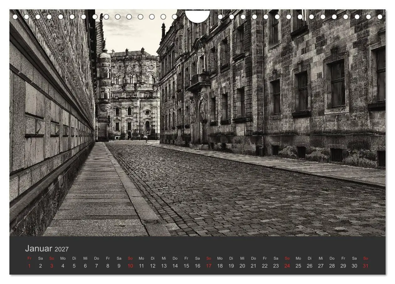 Bild: 9783594163528 | Dresden Schwarz Weiss 2027 (Wandkalender 2027 DIN A4 quer),...