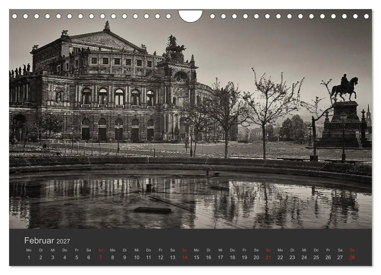 Bild: 9783594163528 | Dresden Schwarz Weiss 2027 (Wandkalender 2027 DIN A4 quer),...
