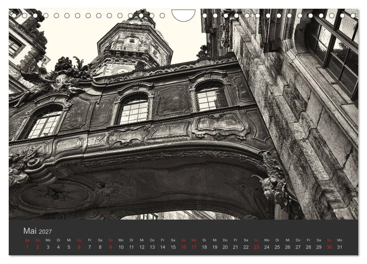 Bild: 9783594163528 | Dresden Schwarz Weiss 2027 (Wandkalender 2027 DIN A4 quer),...