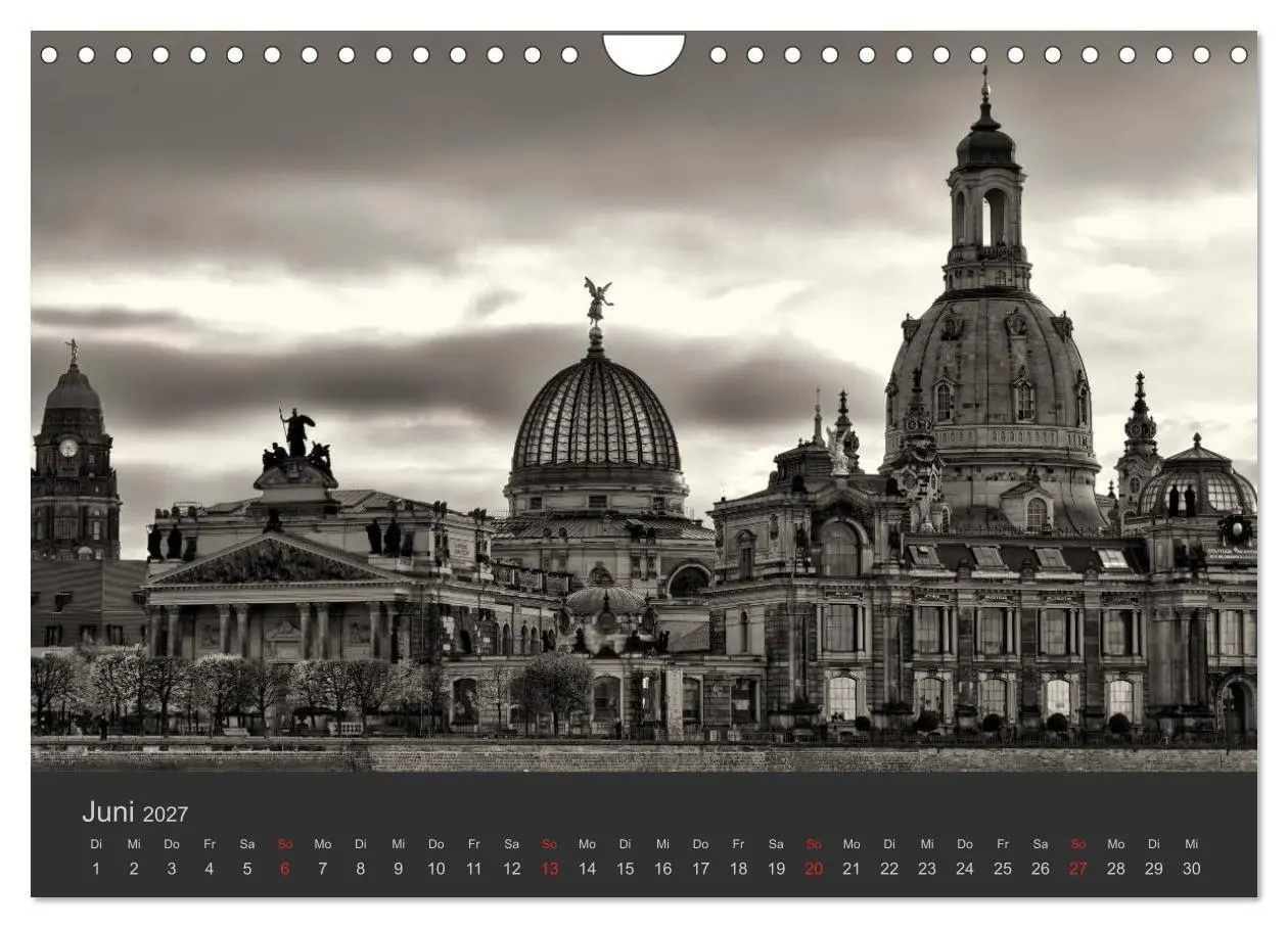 Bild: 9783594163528 | Dresden Schwarz Weiss 2027 (Wandkalender 2027 DIN A4 quer),...