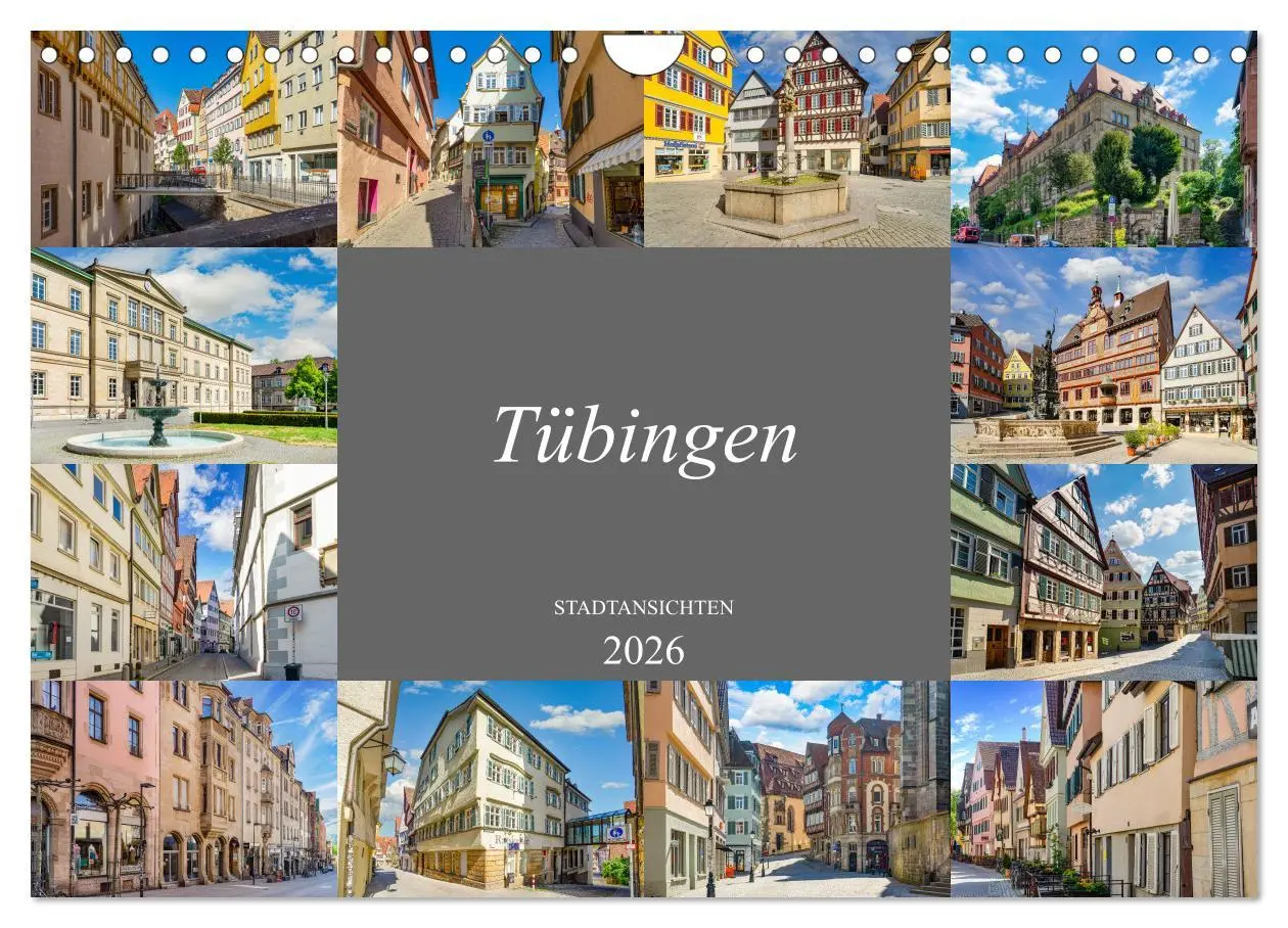 Cover: 9783457913628 | Tübingen Stadtansichten (Wandkalender 2026 DIN A4 quer), CALVENDO...