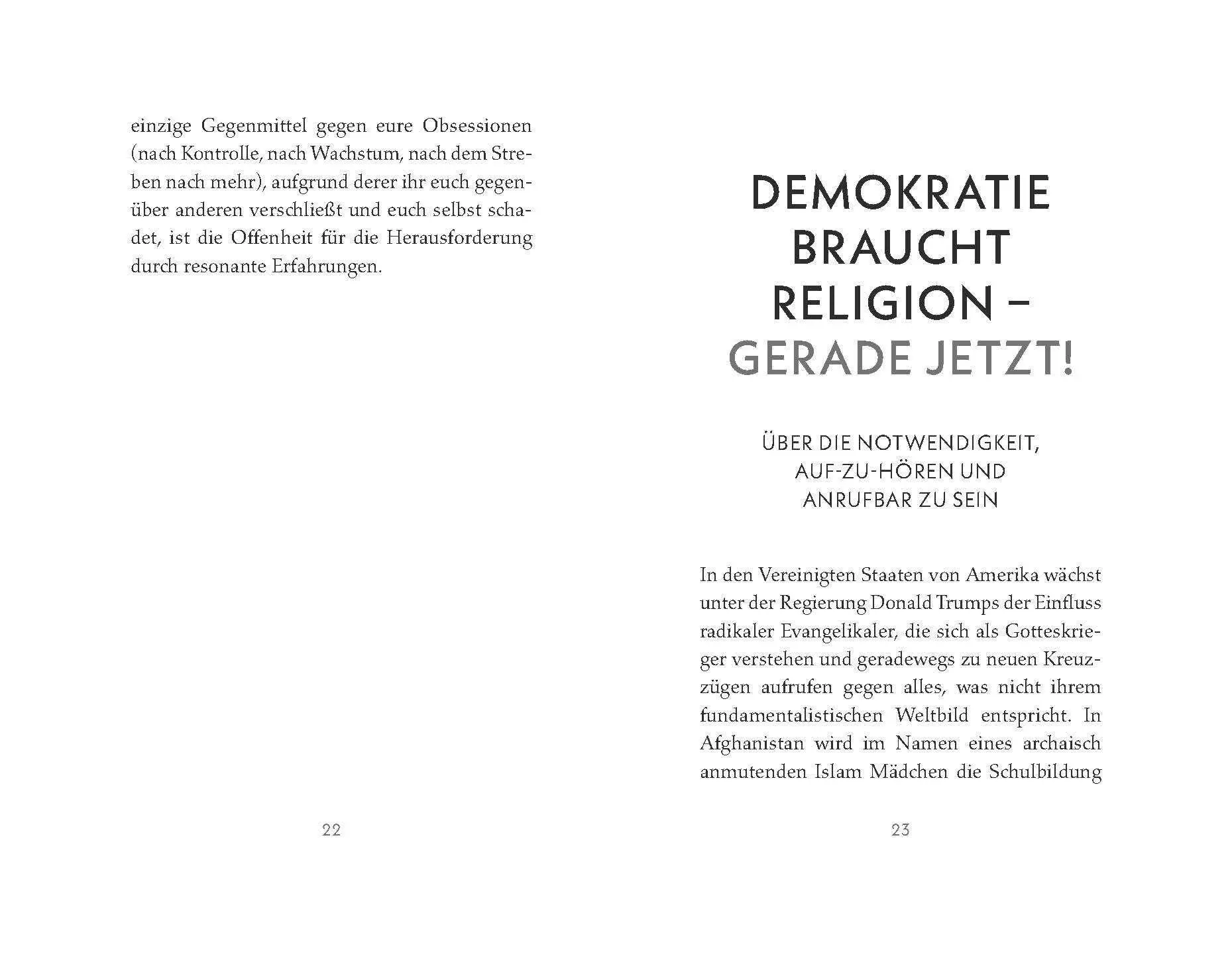 Bild: 9783466373628 | Demokratie braucht Religion - gerade jetzt! | Hartmut Rosa | Buch