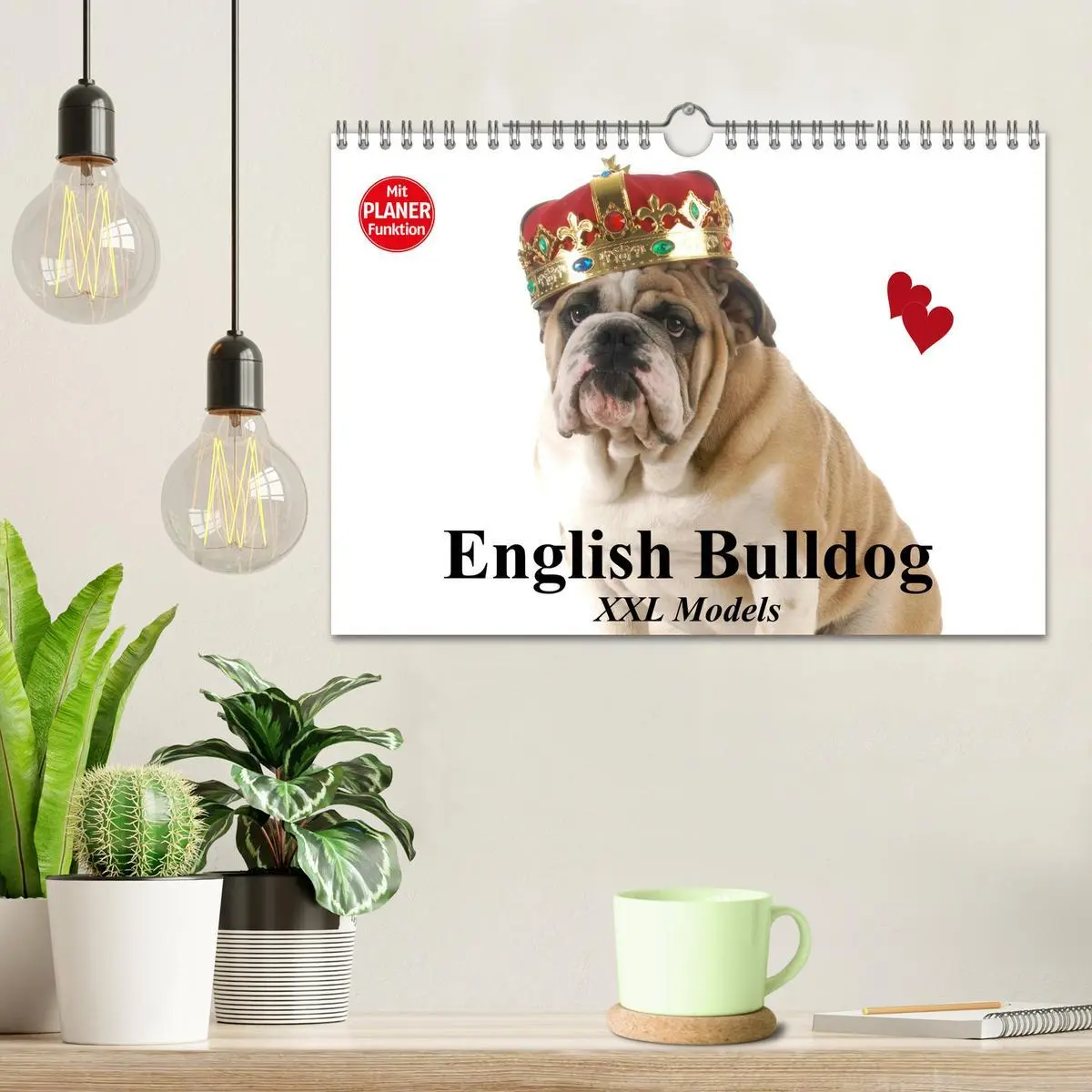 Bild: 9783516003628 | English Bulldog XXL Models (Wandkalender 2026 DIN A4 quer),...