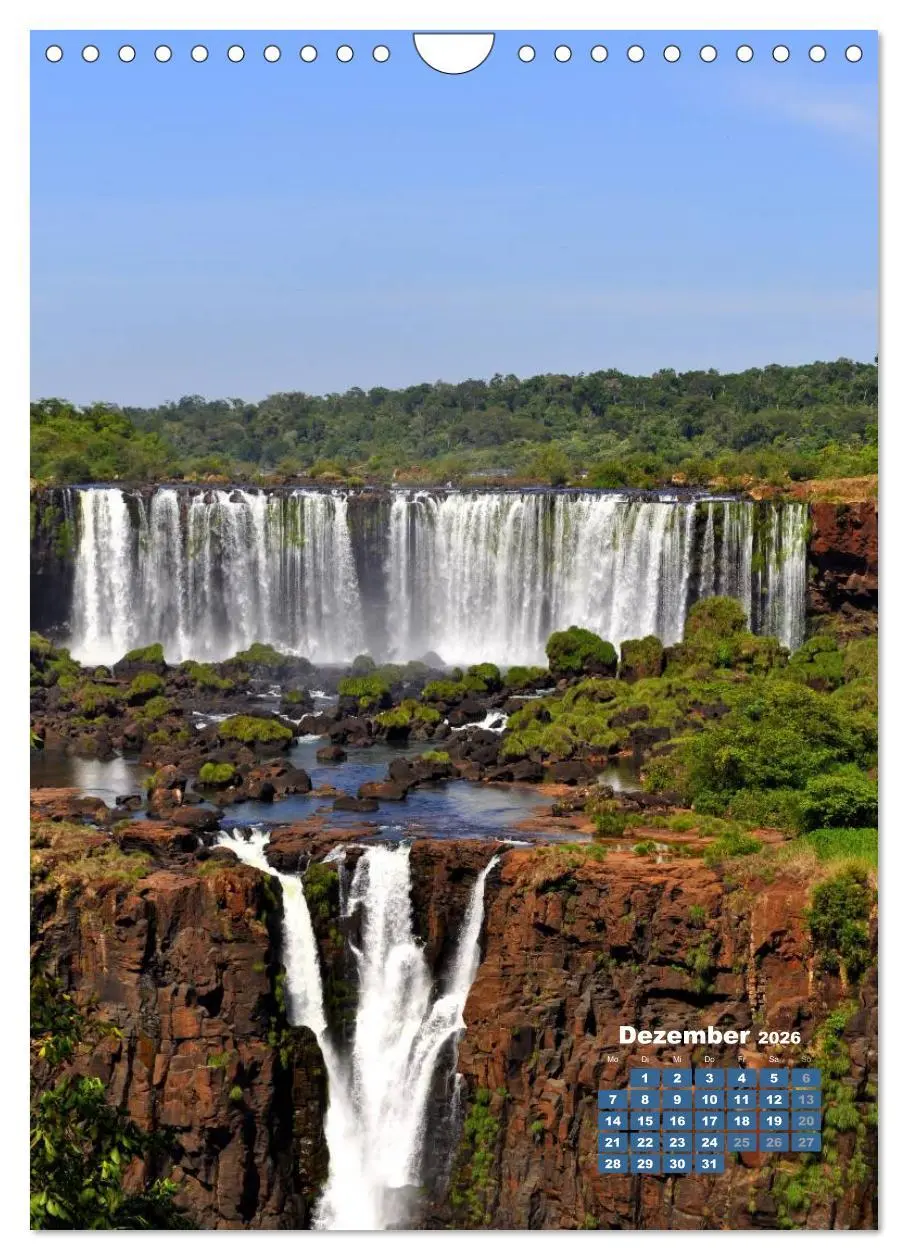 Bild: 9783516483628 | Wasserfälle Südamerikas - Iguazu Wasserfälle (Wandkalender 2026 DIN...