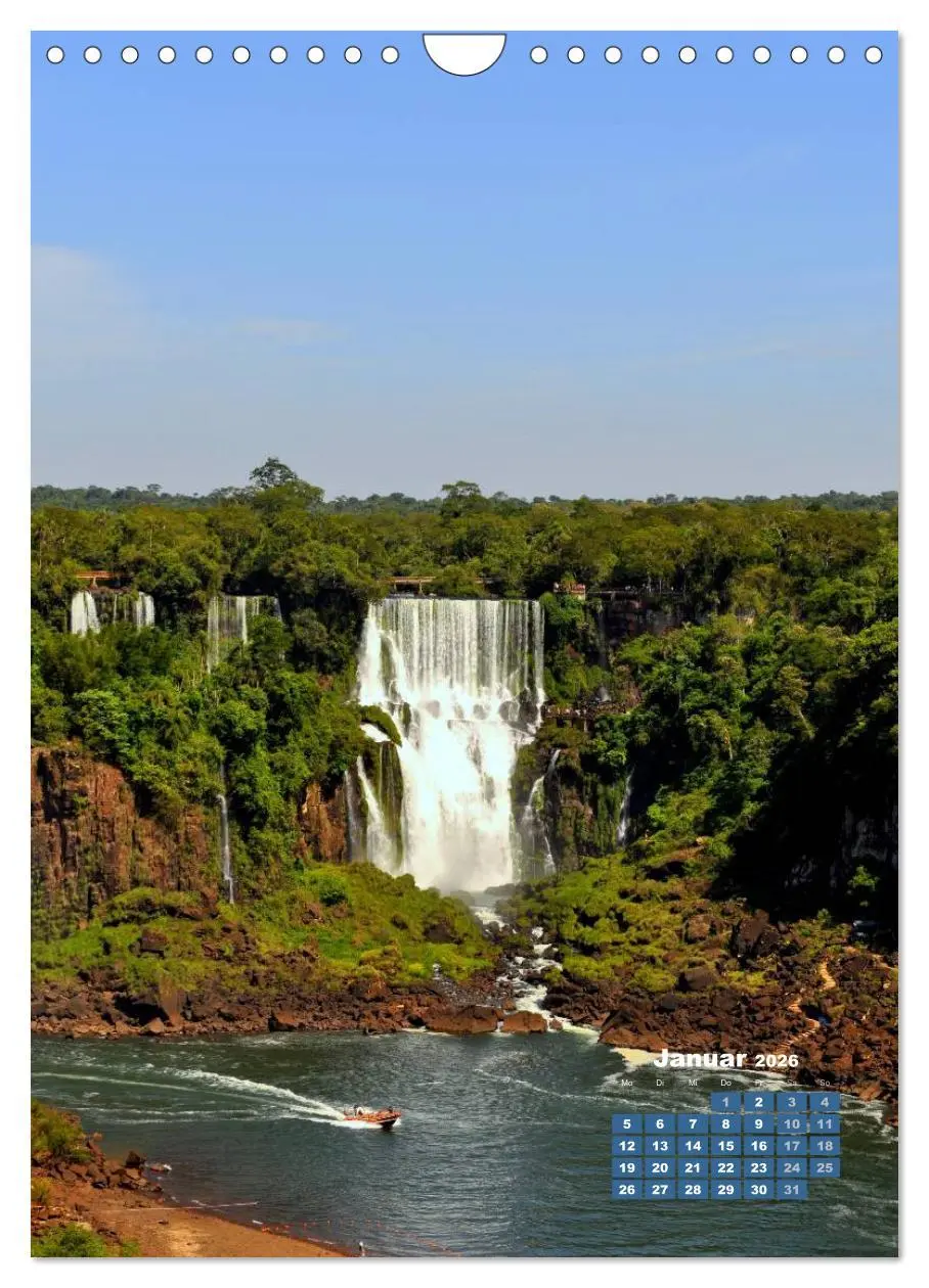 Bild: 9783516483628 | Wasserfälle Südamerikas - Iguazu Wasserfälle (Wandkalender 2026 DIN...