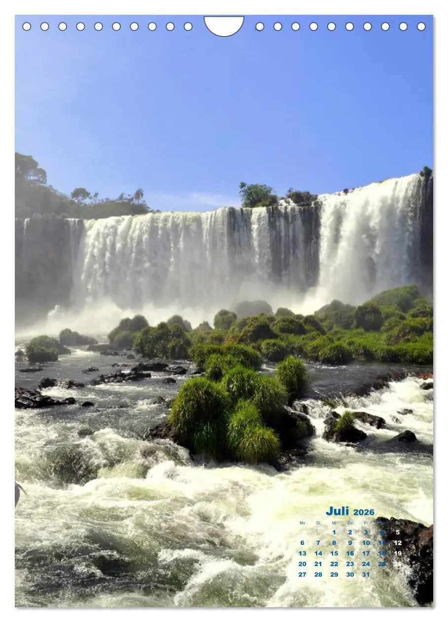 Bild: 9783516483628 | Wasserfälle Südamerikas - Iguazu Wasserfälle (Wandkalender 2026 DIN...