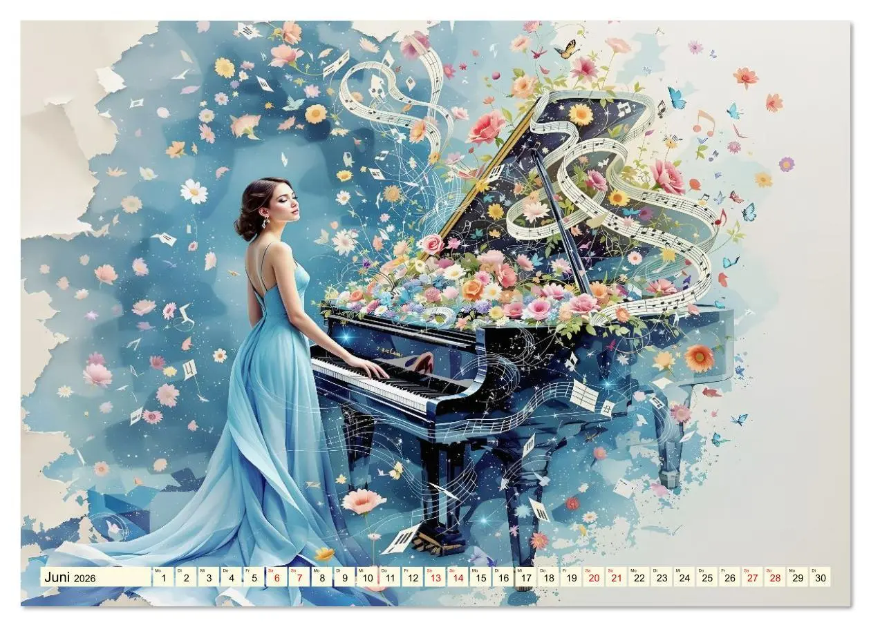 Bild: 9783516623628 | Piano der Träume (hochwertiger Premium Wandkalender 2026 DIN A2...