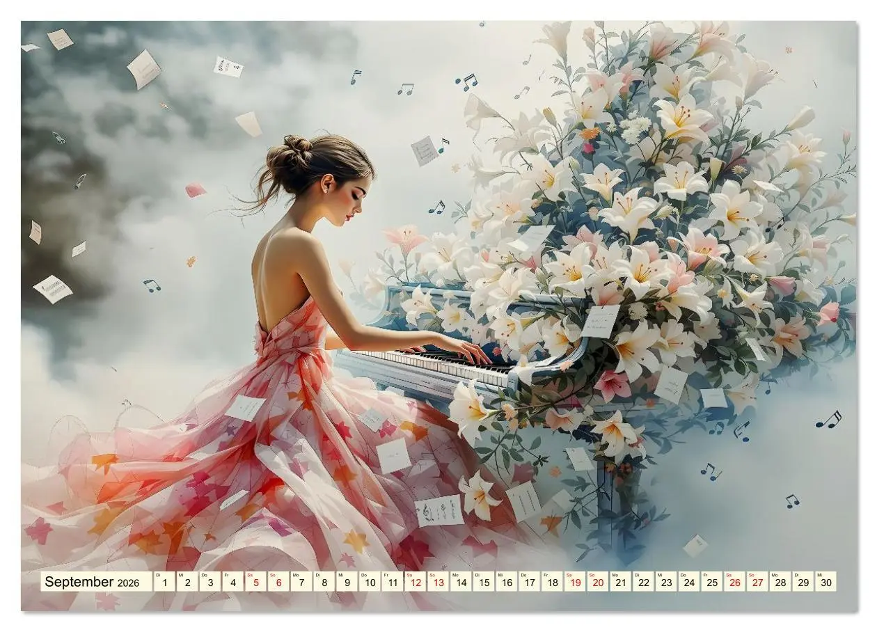 Bild: 9783516623628 | Piano der Träume (hochwertiger Premium Wandkalender 2026 DIN A2...