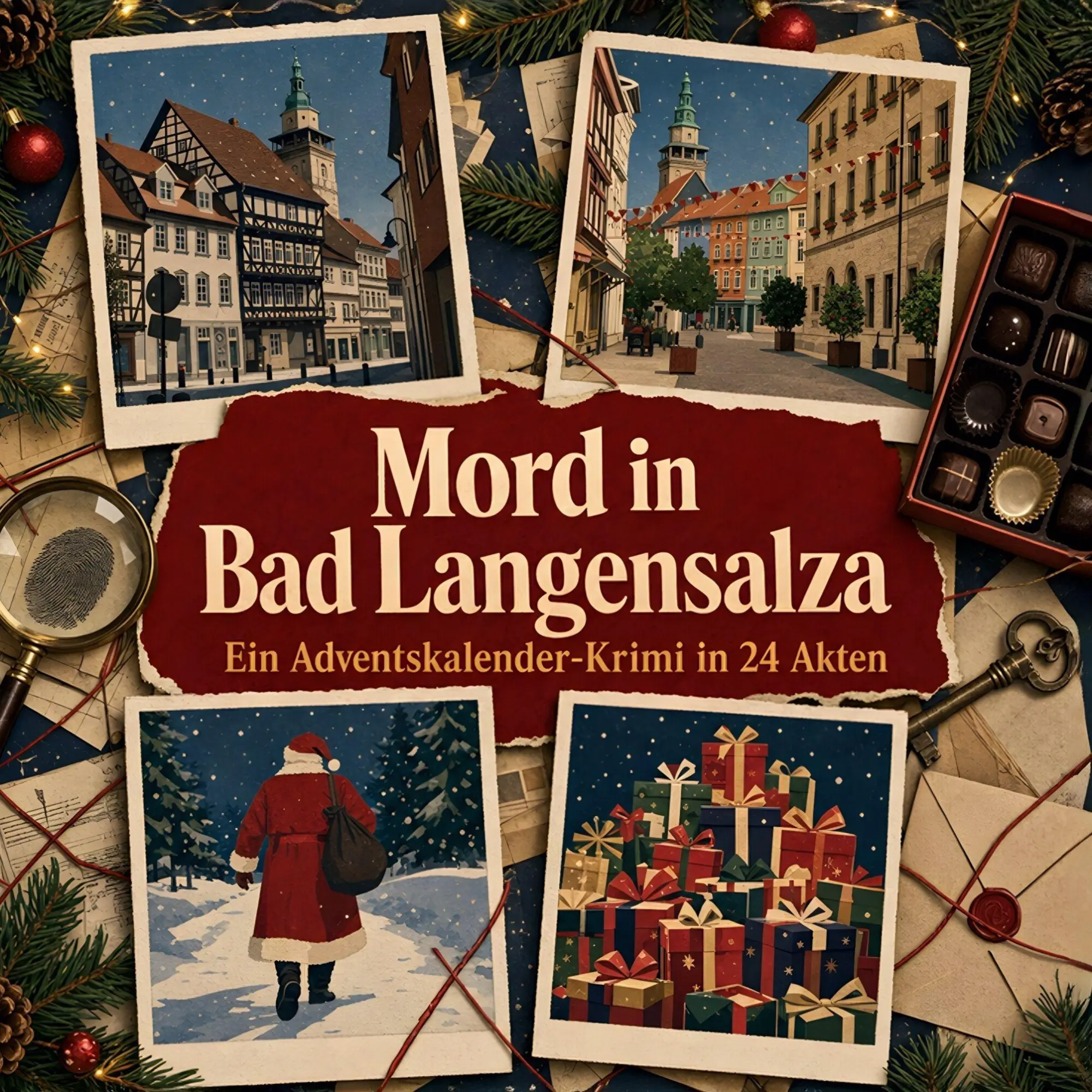 Cover: 9783696123628 | Mord in Bad Langensalza | Ein Adventskalender-Krimi in 24 Akten | Buch